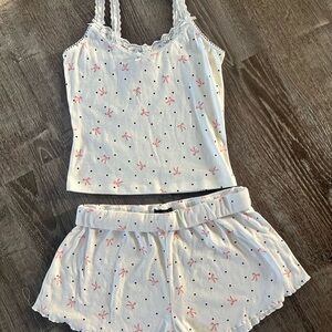 Charming Pink Floral Pajama Set